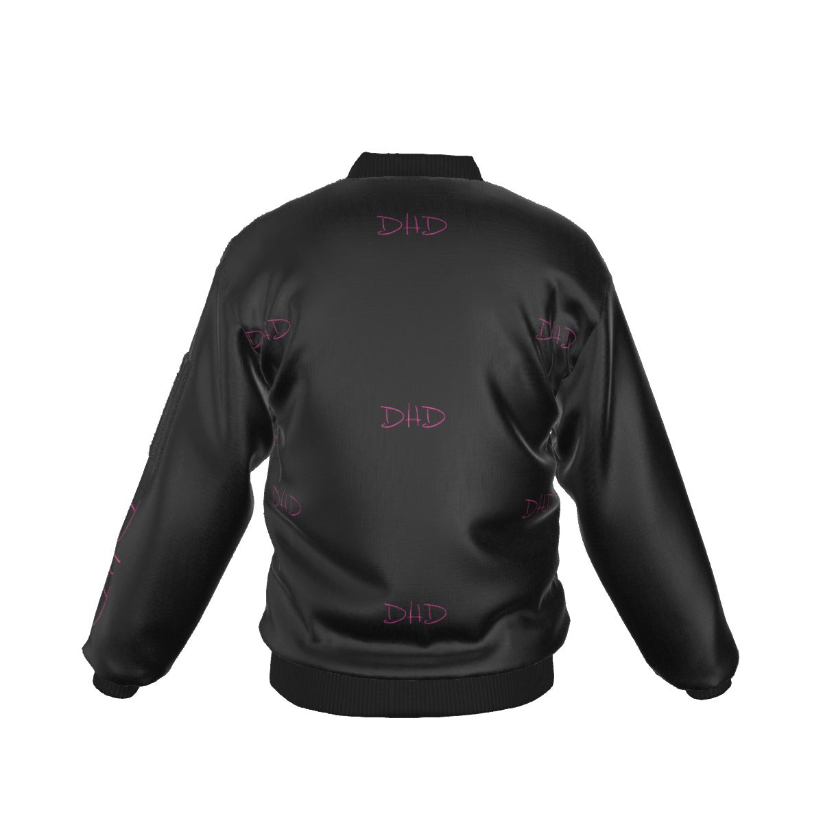 Lady Robber Dhd Black Bomber Jacket With with Sleeve Pocket