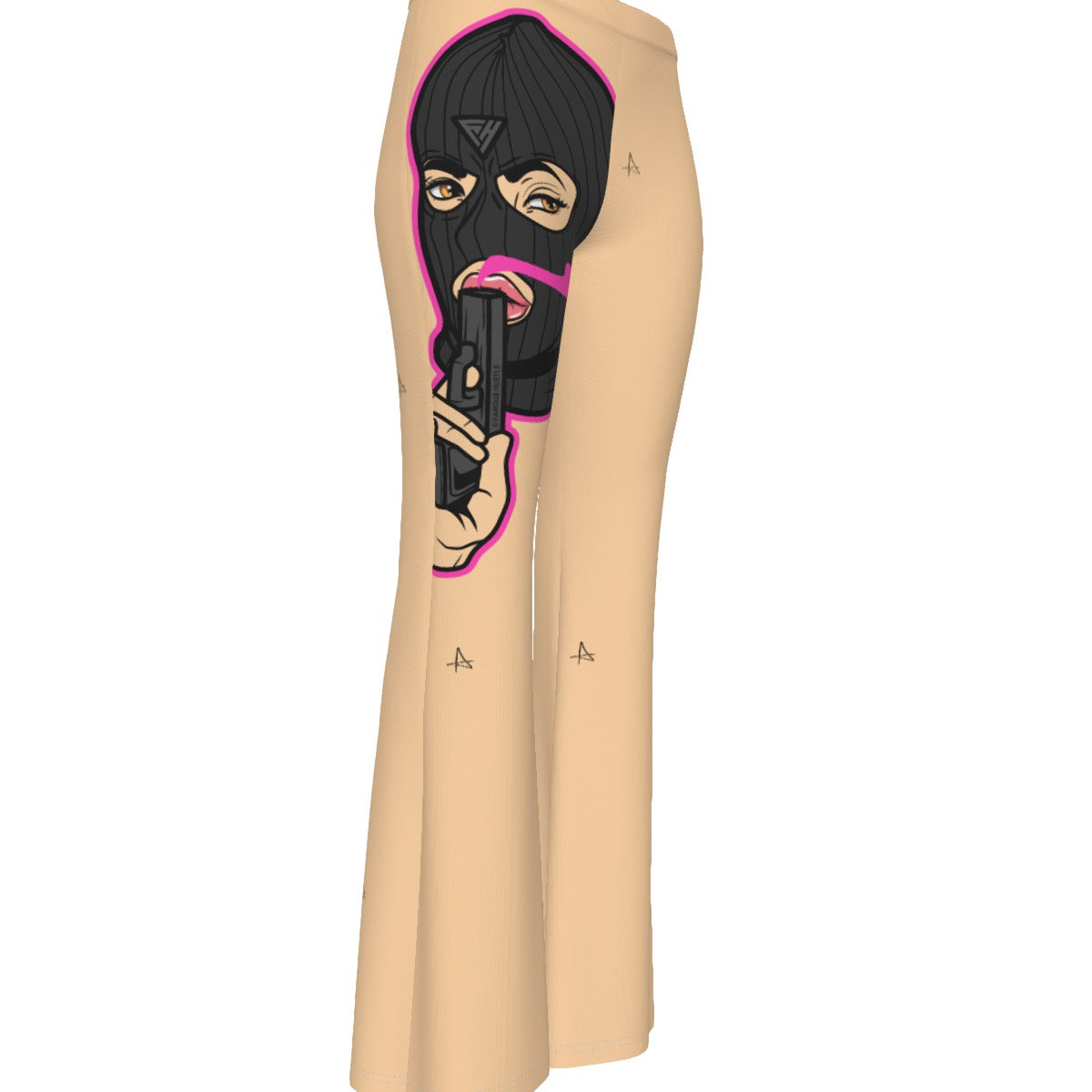 Its a Robbery Tan Women's Skinny Flare Pants