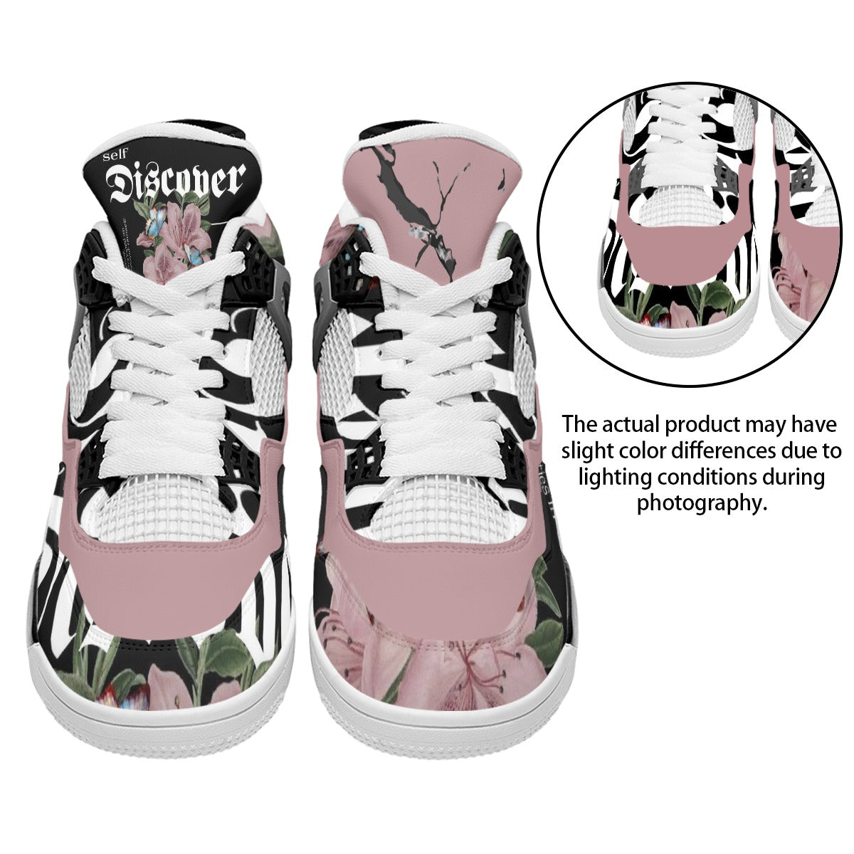 Self-Discover Pink Air Cushion Basketball Shoes