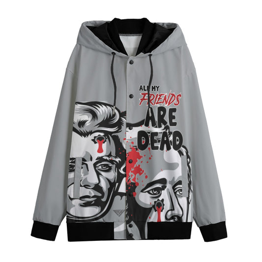 Dhd Dead Presidents Grey Varsity Jacket