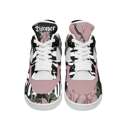 Self-Discover Pink Air Cushion Basketball Shoes